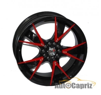 Диски Sportmax Racing SR-508 Black+Red. Ins. R18 W7.5 PCD10x112/114.3 ET42 DIA67.1   